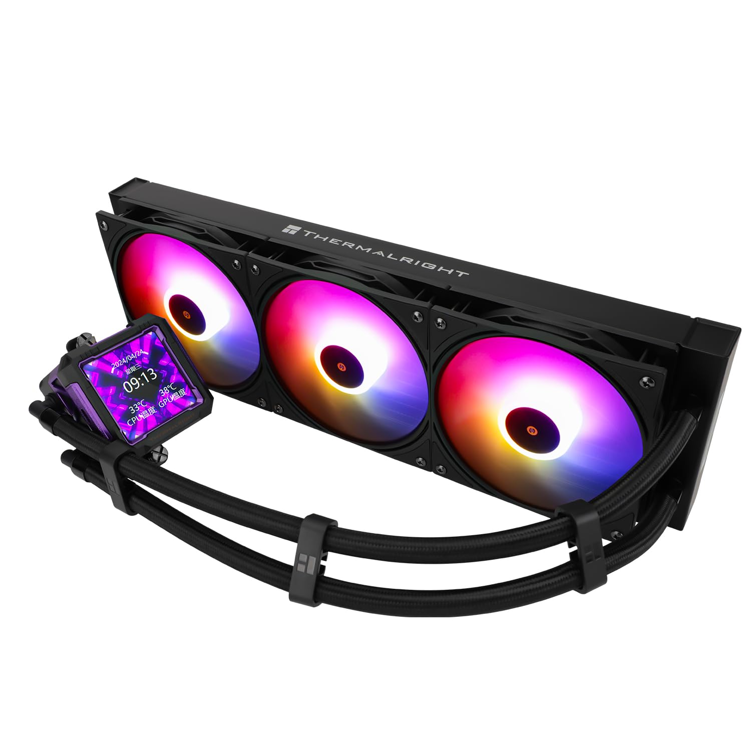 Chłodzenie wodne Thermalright Frozen Warframe Pro 360 ARGB CPU AIO Cooler IPS LCD ekran 320 x 320