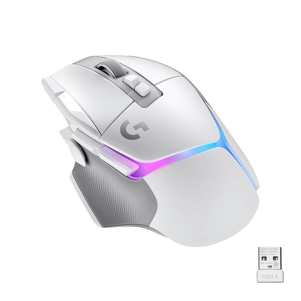 Logitech G502 X bezprzewodowa, podświetlana mysz gamingowa