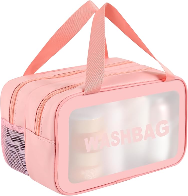 Podróżna kosmetyczka, przezroczysta kosmetyczka damska