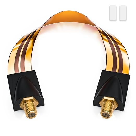 [Amazon] Płaska przelotka okienna SAT deleyCON (20cm)