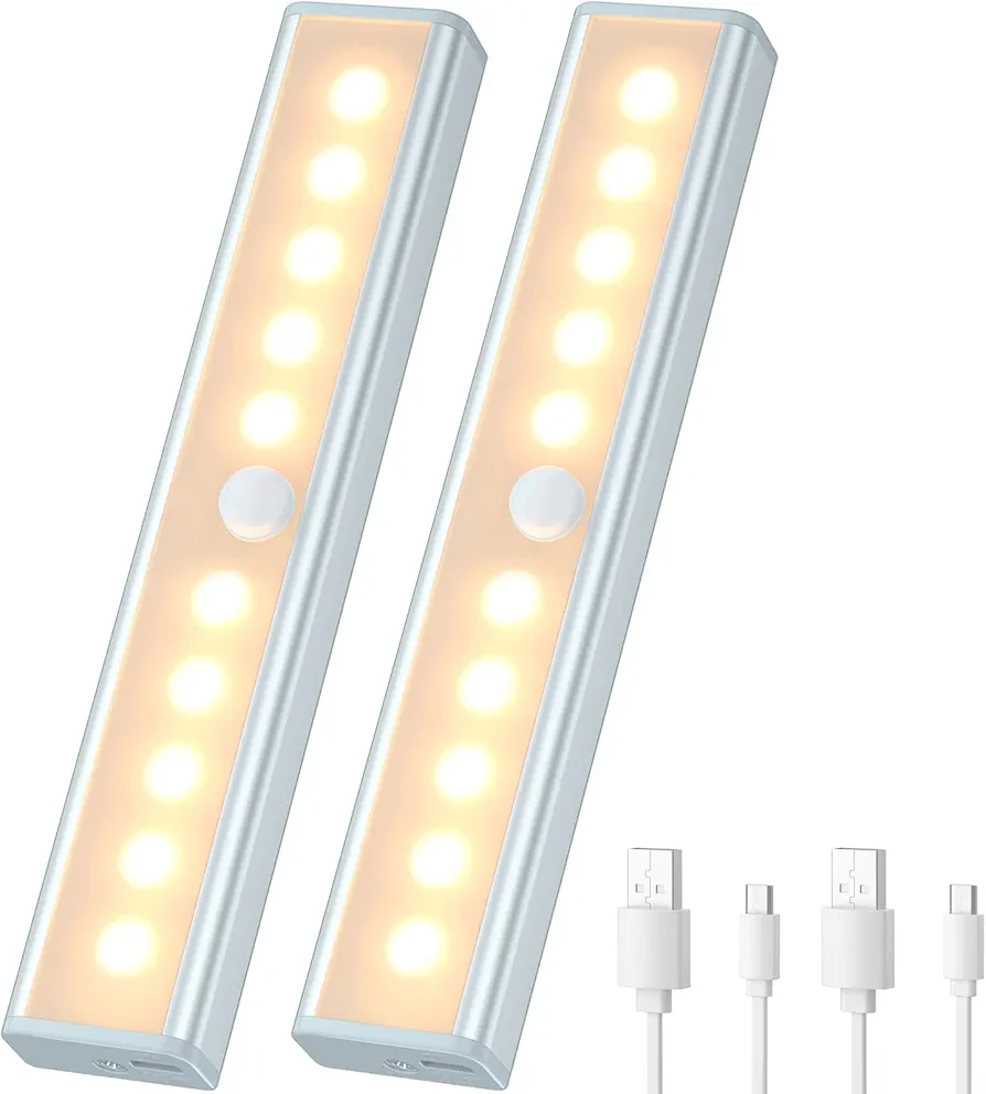 OUSFOT Oświetlenie LED z czujnikiem ruchu. Ładowane USB