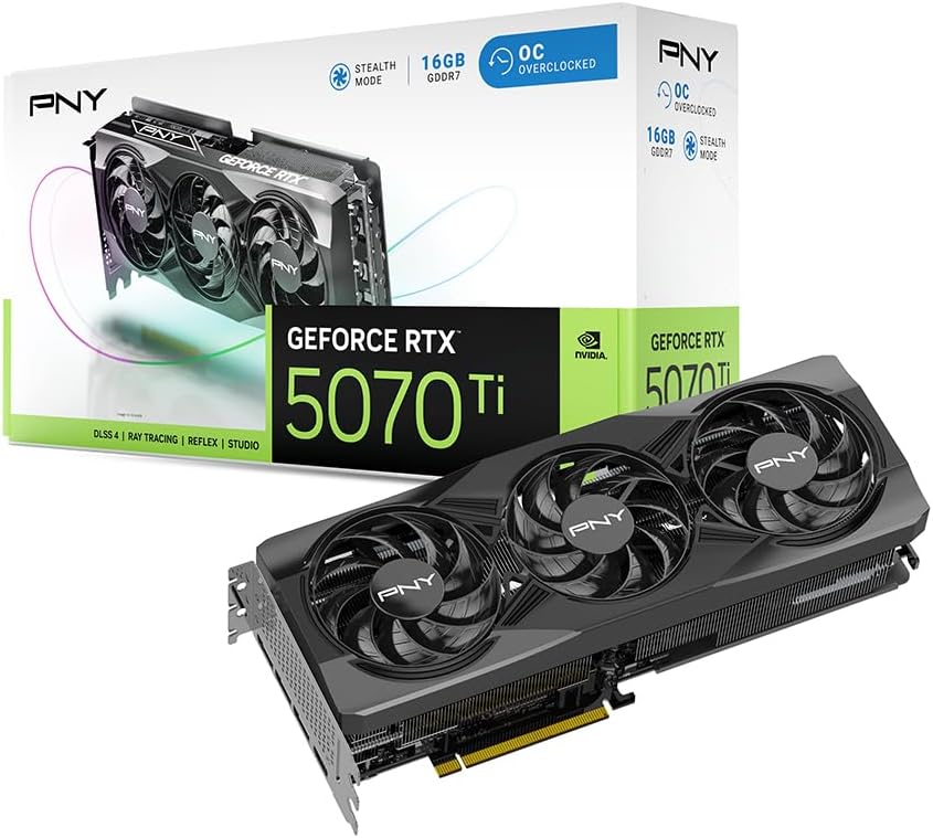 Karta graficzna PNY GeForce RTX™ 5070Ti 16GB OC DLSS4