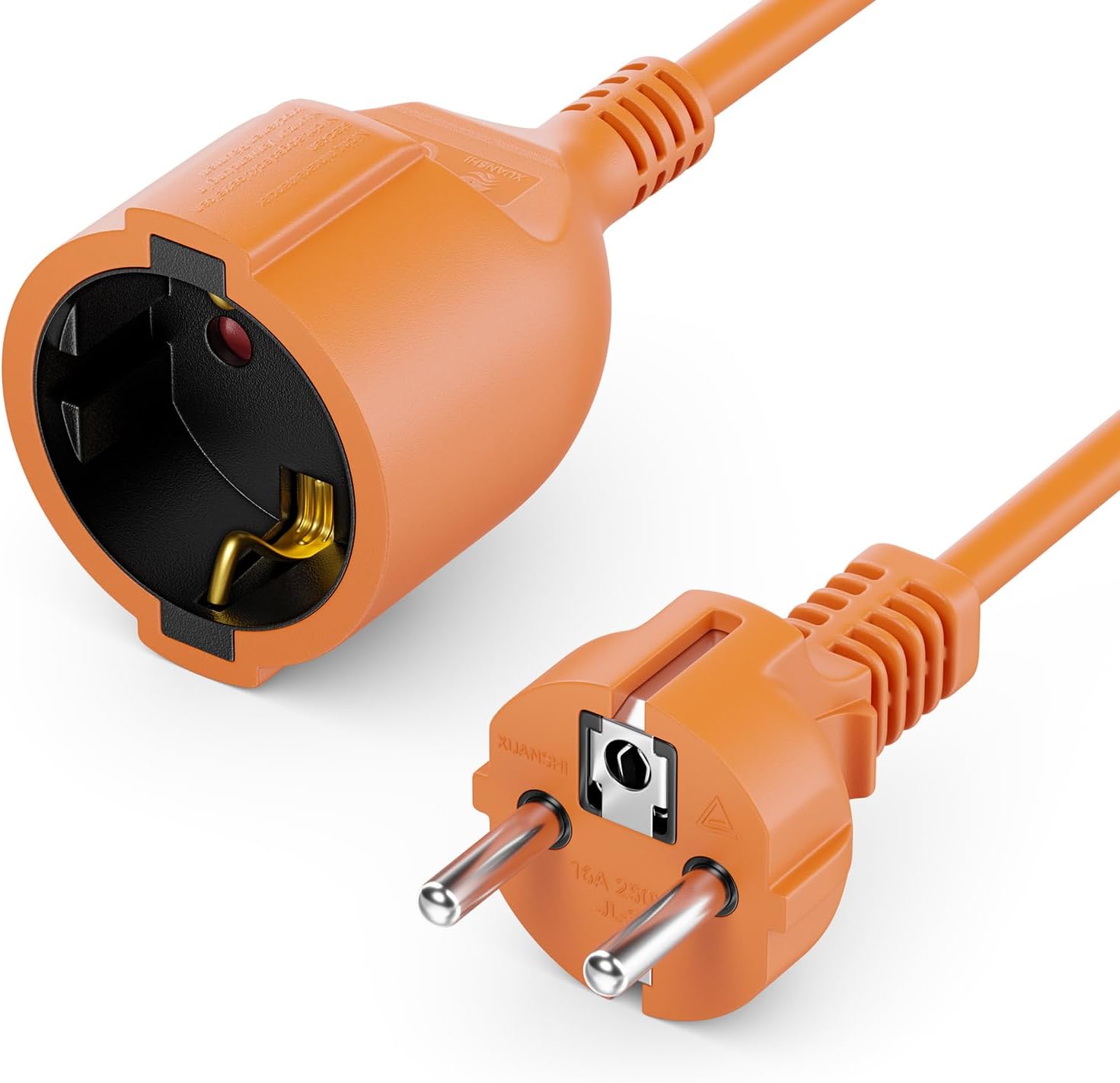 Przedłużacz deleyCON, 2 metry, wtyczka z Bolcem Typ F (CEE 7/7) na Gniazdo (CEE 7/3)