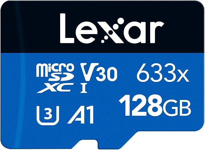 Lexar 633x 128 GB Micro SD Karta, microSDXC