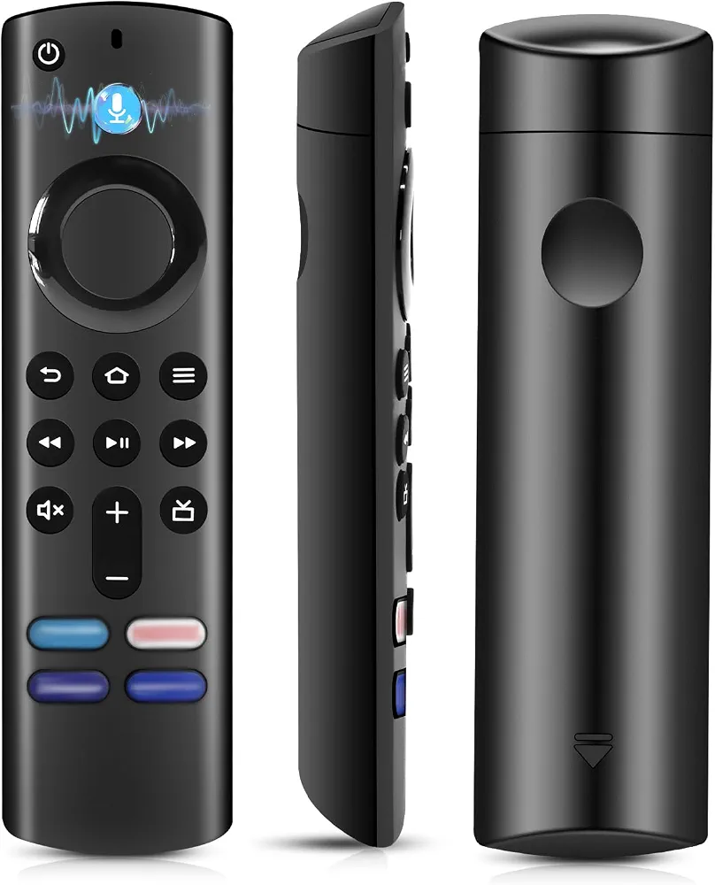 Zamienny pilot głosowy do AMZ F-ire TV S-Tick (2 i 3 generacji) TV S-Tick (4K 4K MAX Lite HD) z czterema klawiszami i funkcją głosową