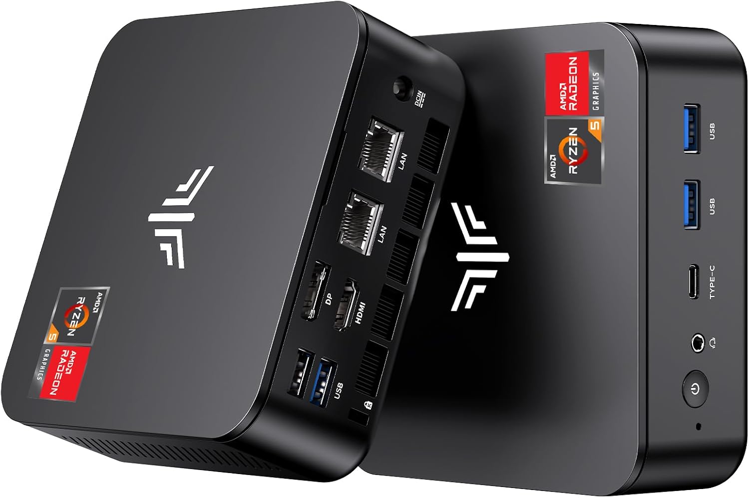 NiPoGi E3 Mini PC AMD Ryzen 5 3501U (3,7 GHz) lepszy niż 3500U/N95 dysk SSD 512 GB