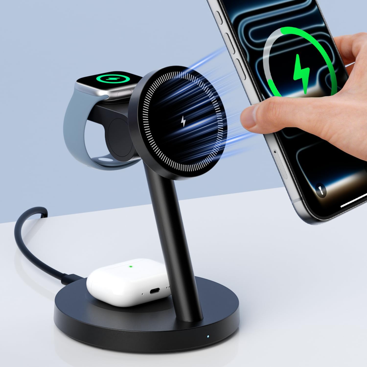 KPON Magsafe stacja ładująca do Apple Watch i iPone