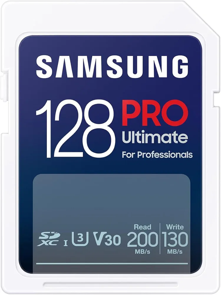 Samsung PRO Ultimate karta pamięci SD z czytnikiem USB, 128 GB, odczyt 200 MB/s, zapisu 130 MB/s
