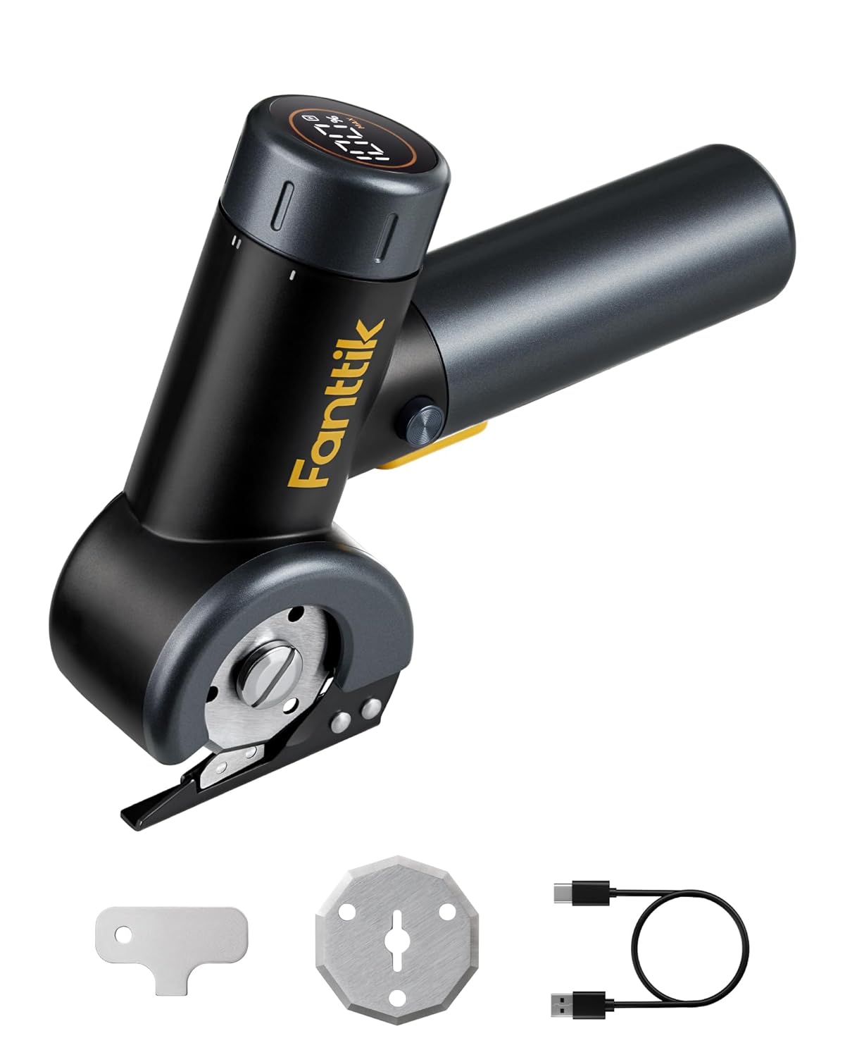 Fanttik C8 Nano elektryczne nożyce do kartonu, z ekranem