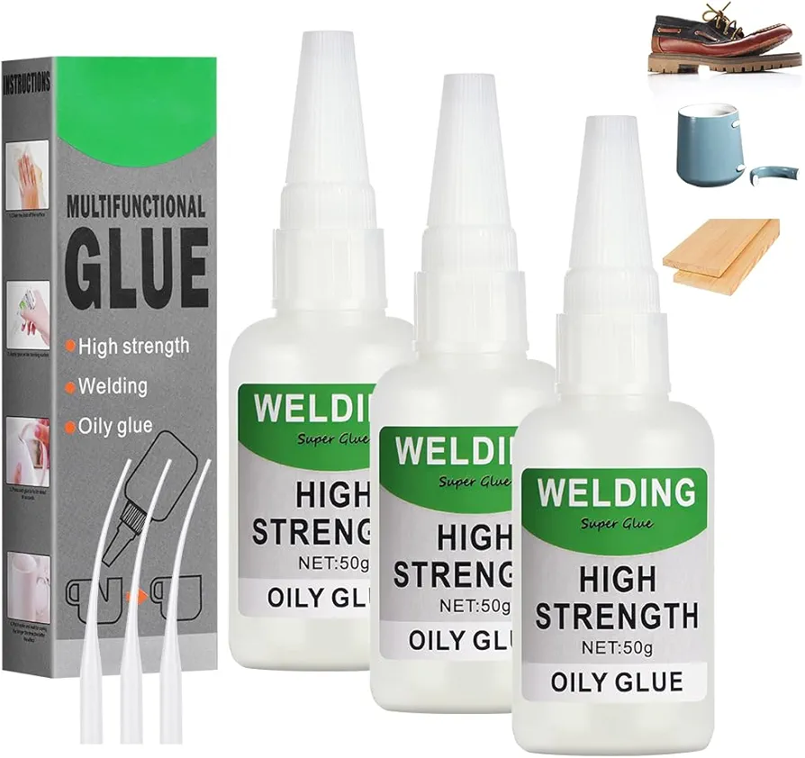 Flintronic Zestaw 3 szt. bardzo mocnego kleju błyskawicznego 50 g