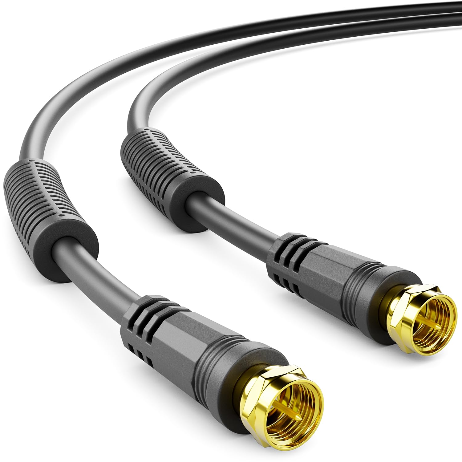[Amazon] deleyCON 3m Kabel Satelitarny / TV Antenowy Koncentryczny (4-krotne ekranowanie, filtr ferrytowy) - Czarny