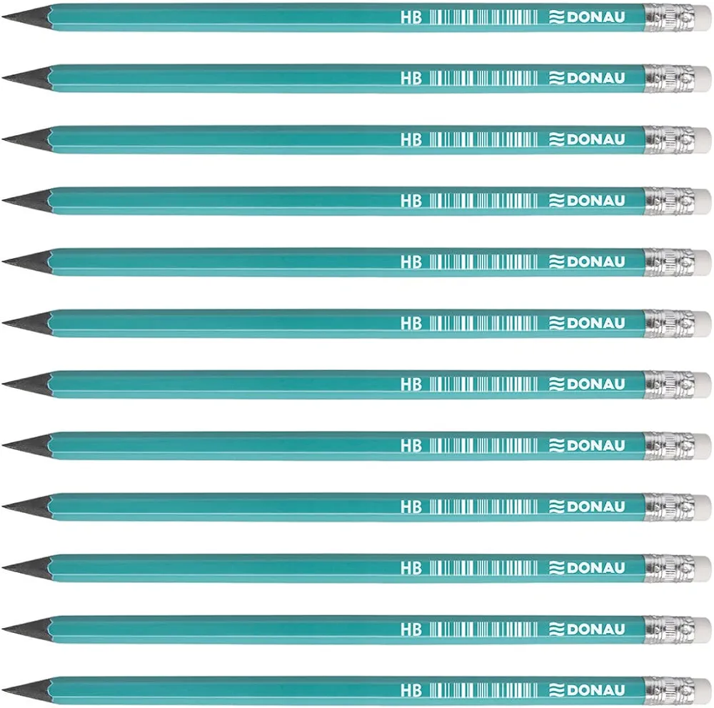 OFFICER PRODUCTS DONAU 7381001PL-99 ołówek syntetyczny z gumką HB 12 sztuk