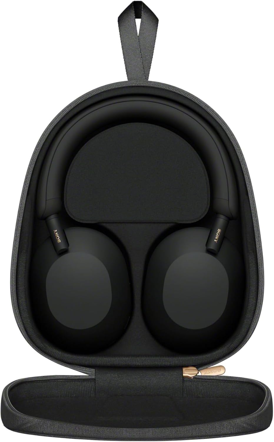 Słuchawki bezprzewodowe Sony WH-1000XM5, ANC (czarne) + twarde etui