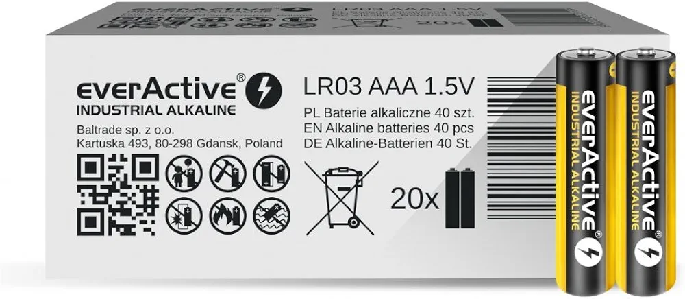 everActive Baterie AAA, 40 sztuk