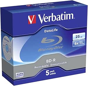 Płyty Verbatim 43836 BD-R DL 6x, Blu-ray Disc 25GB Jewel Case (5 sztuk)