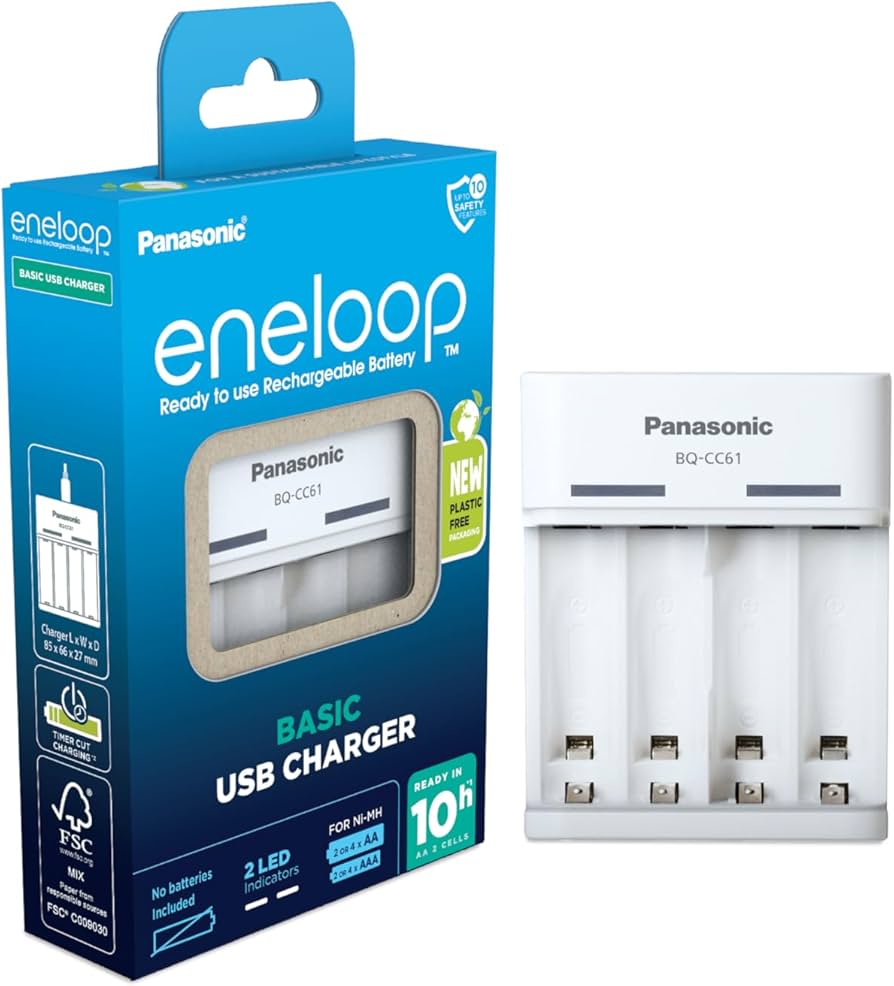 Ładowarka - Panasonic eneloop BC 1000ic eneloop Basic USB do 2 lub 4 akumulatorów AA/AAA Ni-MH