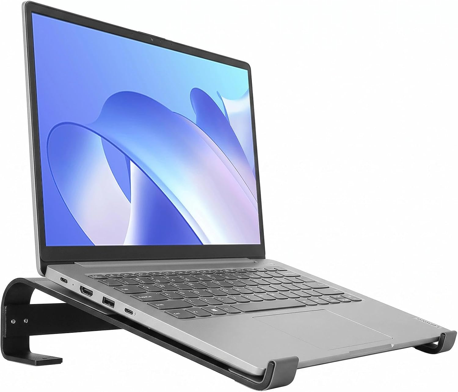 Podstawka pod Laptopa z Aluminium Ramiona 260 mm z Silikonem Czarna