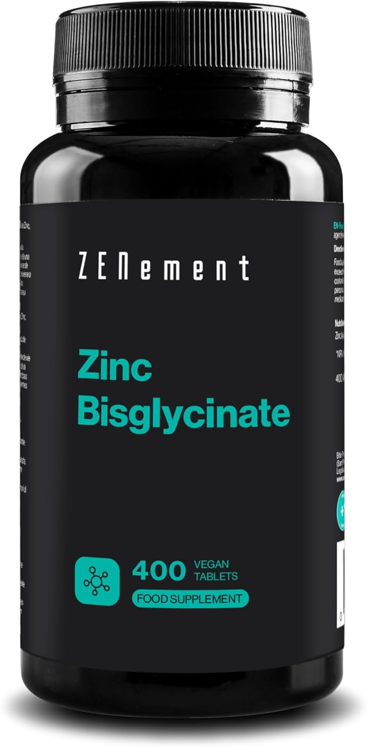 Cynk, 25 mg (Bisglicynian), 400 Tabletek