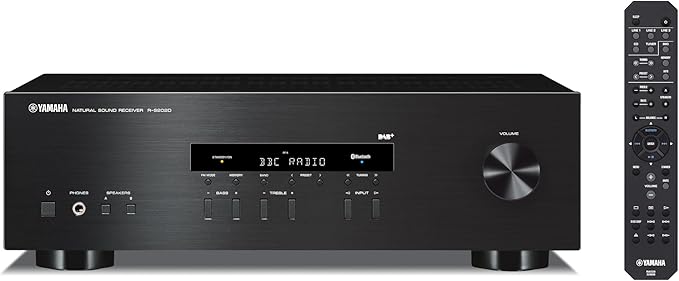 Yamaha R-S202D Odbiornik Stereo, Czarny, 125W
