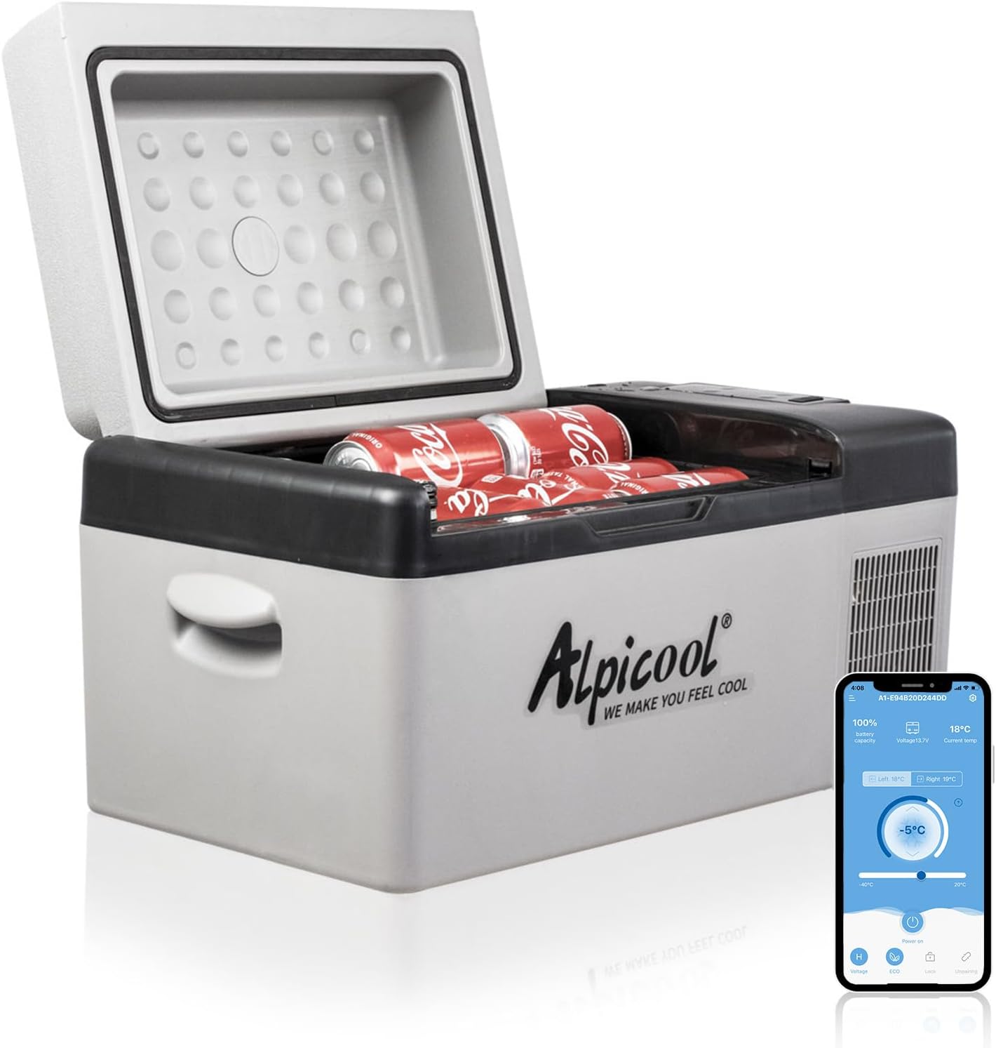 Alpicool C20 Lodówka Turystyczna 12V 20L Mini Elektryczna Kempingowa USB