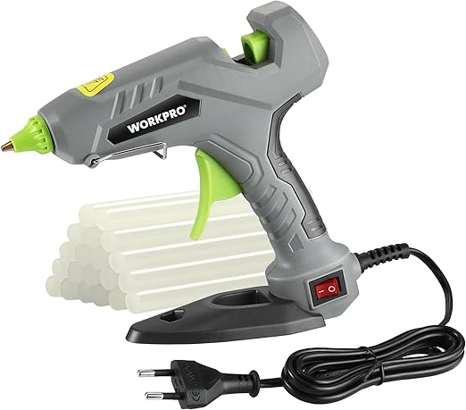 WORKPRO Pistolet do klejenia na gorąco 60 W z 20 sztyftami klejowymi 11 x 100 mm