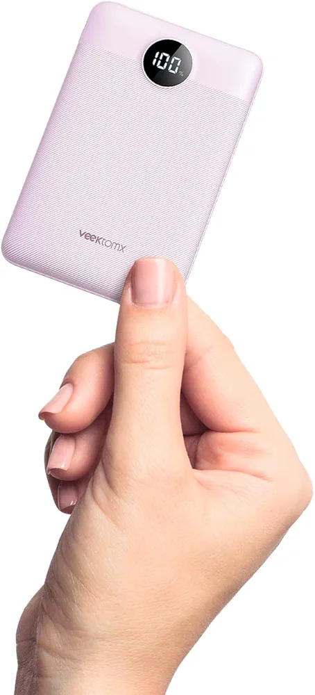 VEEKTOMX Mini Power Bank 10000mAh Mały Power Bank 22.5W Quick Charge, PD 3.0