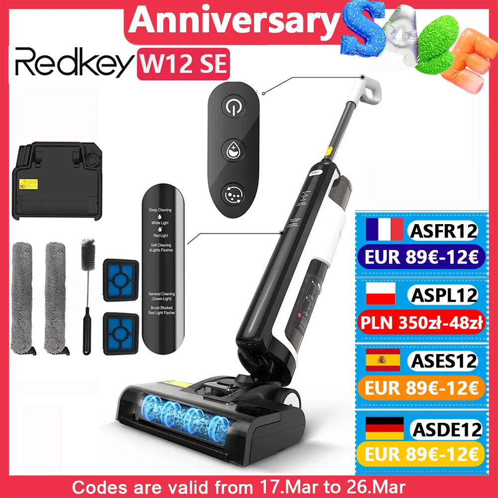 Redkey W12 SE bezprzewodowy odkurzacz na sucho i mokro Aliexpress