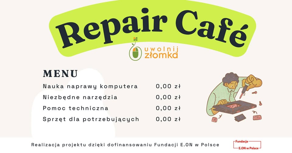 Kawiarenka Naprawcza - przyjdź i napraw swój komputer!