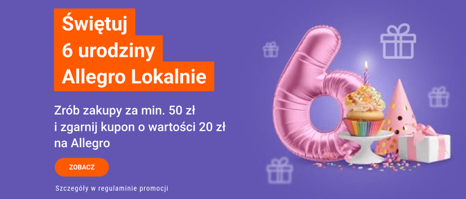 [Allegro] Zrób zakupy za min. 50zł i zgarnij kupon o wartości 20 zł na Allegro