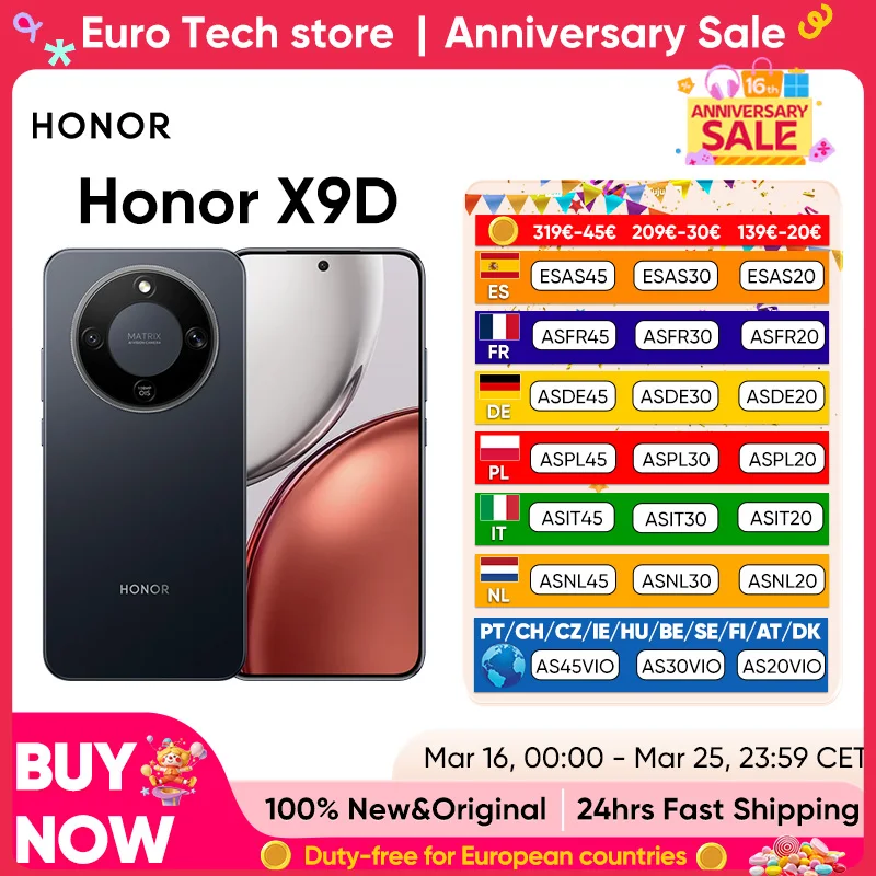 Smartfon Honor X9D 5G (wersja globalna)