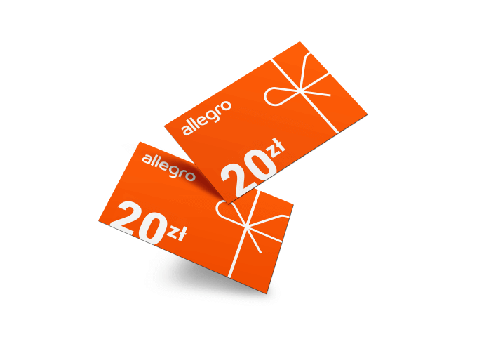[ALLEGRO] Karta Podarunkowa o nominale 20 zł za 10 zł