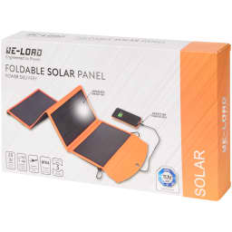 Składany panel słoneczny Re-load  28 W | 63 x 35 x 2 cm