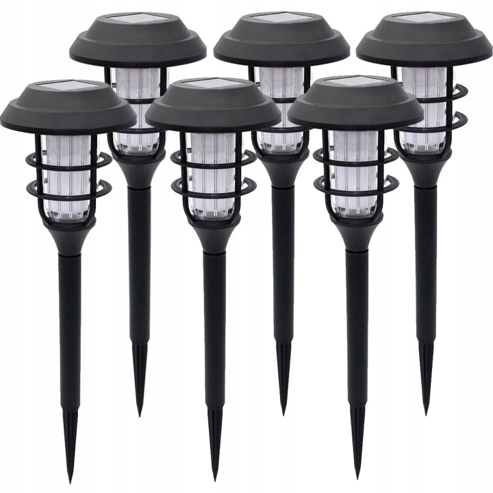 6x Lampa solarna LED, wbijana