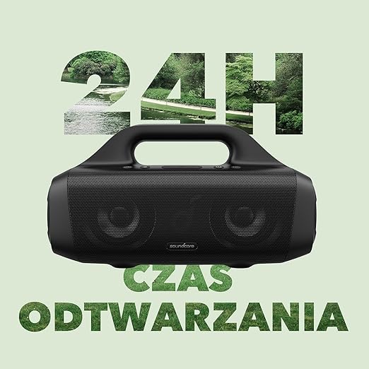 Soundcore Motion Boom głośnik Bluetooth od Anker z tytanowymi przetwornikami, technologią BassUp, wodoodpornością IPX7