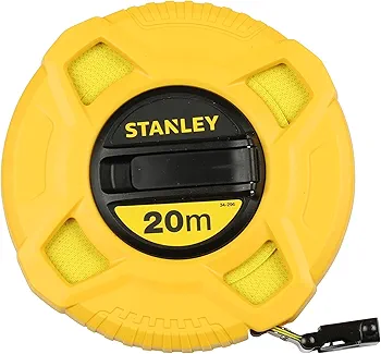 Stanley Taśma z włókna szklanego, długość 20 m, obudowa z tworzywa sztucznego ABS ( 30 m w opisie )