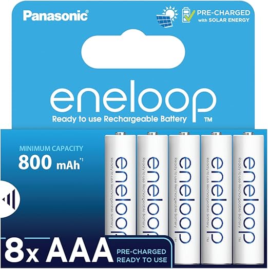 Panasonic eneloop akumulatory, AAA/Micro, 8 sztuk 800 mAh, 2100 cykli ładowania