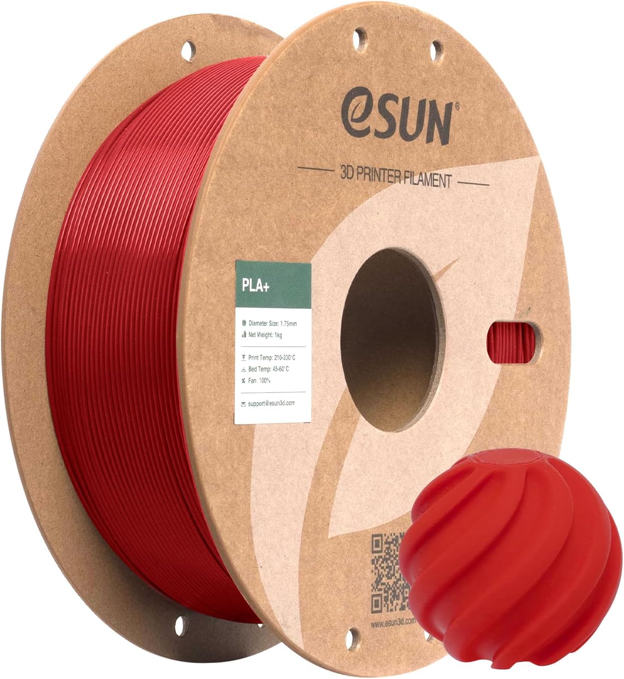 Filament eSUN PLA+,1,75 mm, wzmocniona wytrzymałość, 1 KG