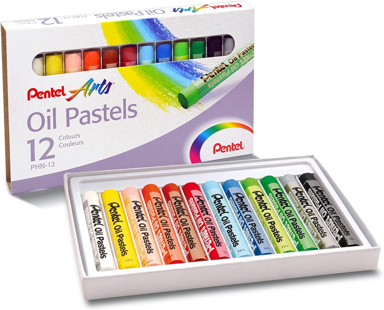 Pentel Pastele olejowe 12 kolorów