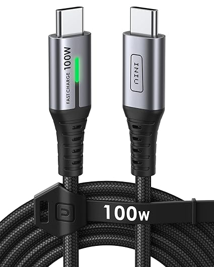 INIU Kabel USB C na USB C [2M/100W], PD 5A & QC 4.0 Typu C