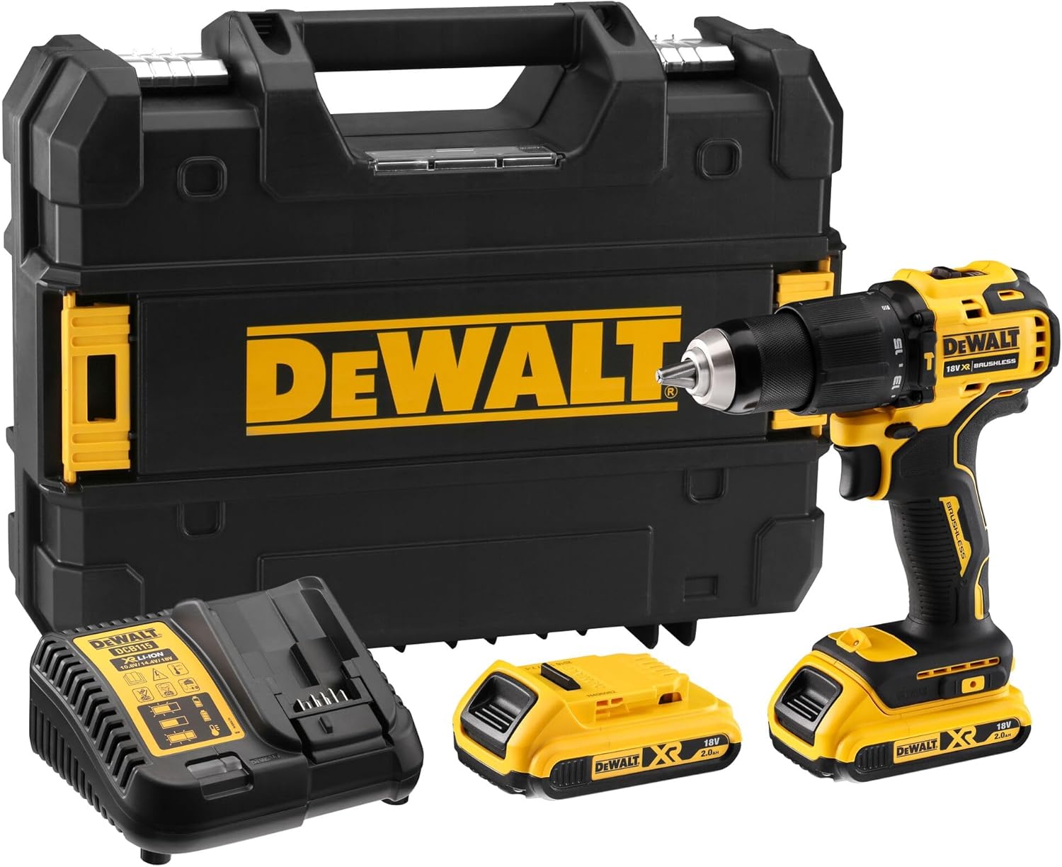Dewalt Wiertarko-Wkrętarka DCD709D2T-QW + 2x akku + ład. + walizka