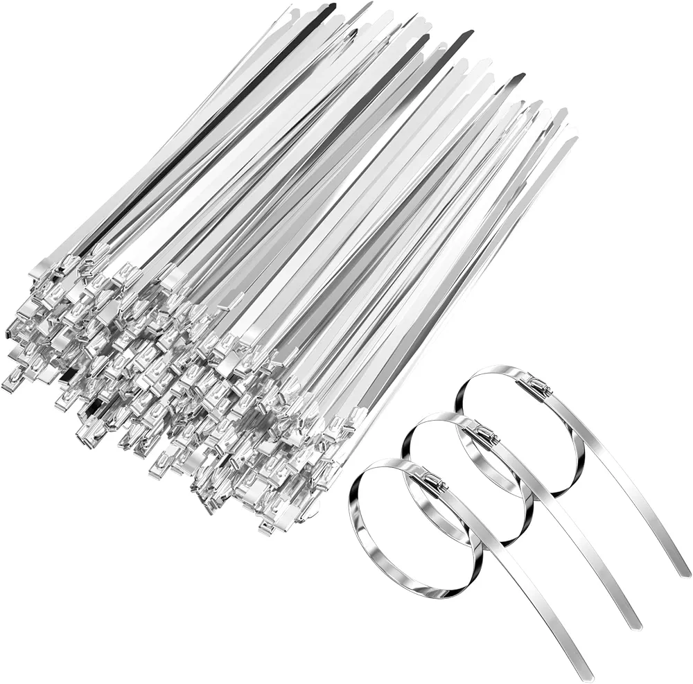 Gvolatee Opaski kablowe czarne - 100 sztuk - 200 mm