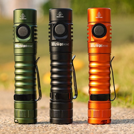 Latarka Wurkkos FC11C - akumulator 3000mAh, moc 1200lm (BUCK driver), zasięg ~155m, dioda Nichia 519A 4000/5000K, USB-C, magnes