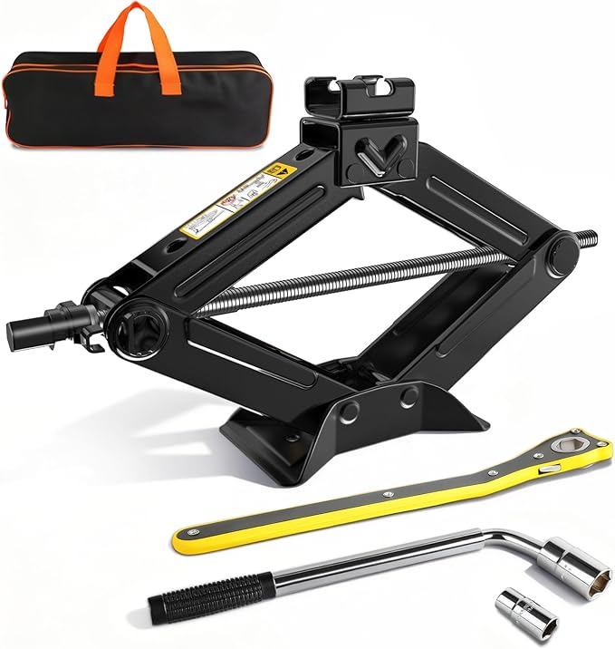 Podnośnik do samochodów z kluczem i pokrowcem