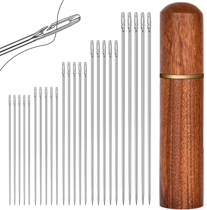 HOTUT Igły do samodzielnego nawlekania, 30 szt