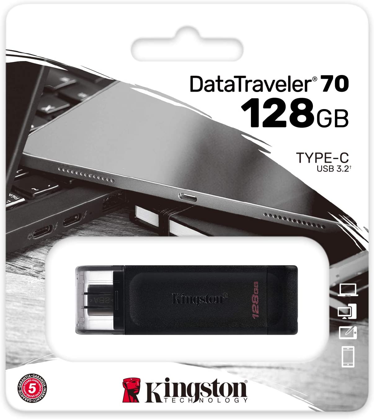 Pendrive Kingston DataTraveler - 128GB, USB-C, do smartfonów/laptopów
