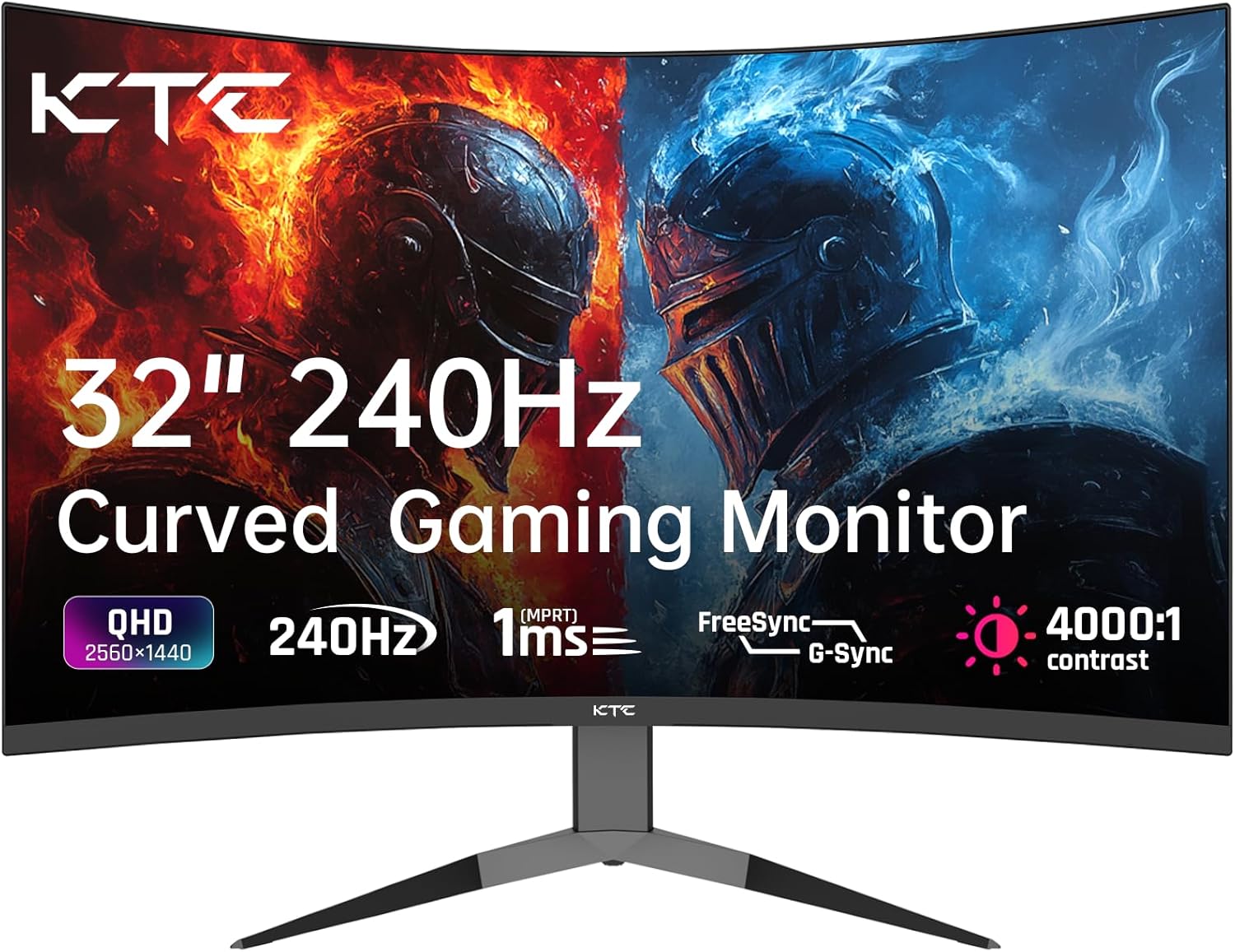 Monitor gamingowy KTC 32" Curved 1000R, 2K WQHD (2560x1440p) 240Hz