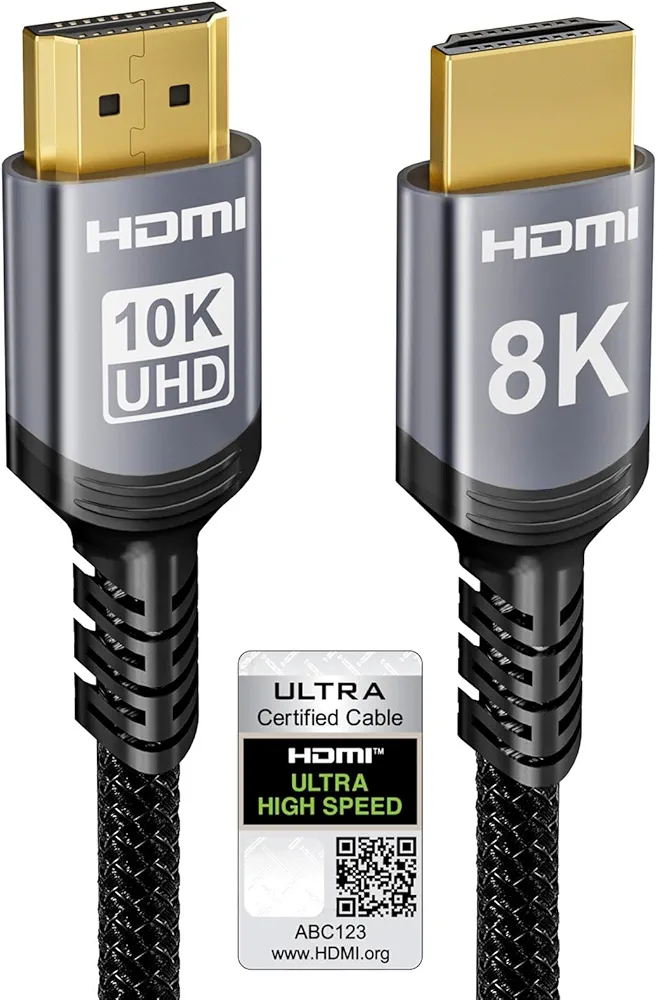 Sniokco 10K 8K 4K Kabel HDMI 2.1 48Gbps 2M Certyfikowany Ultra Wysokiej Prędkości