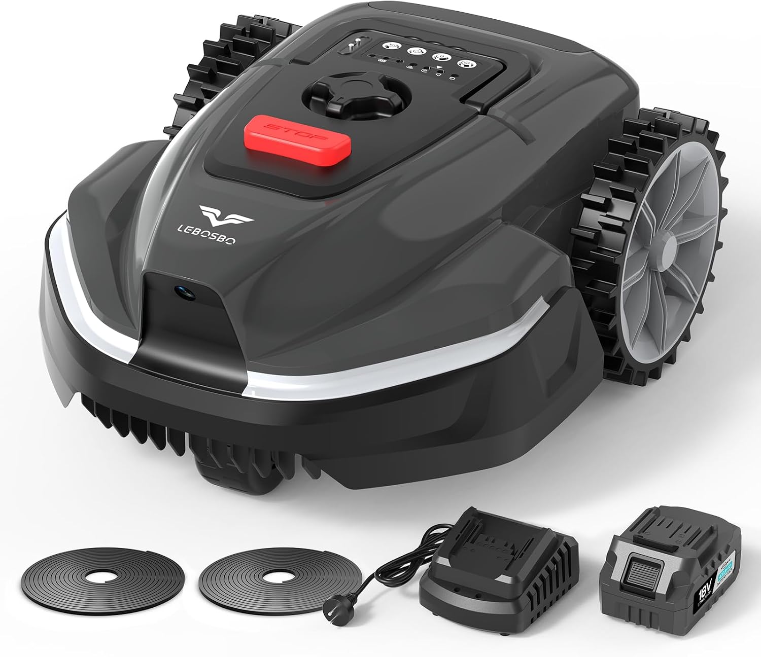 Bezprzewodowy robot koszący V3 Perimeter, nawigacja wizualna AI