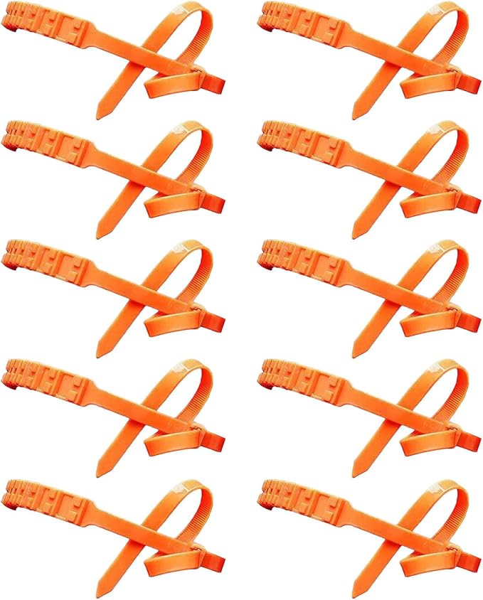 Qidures Łańcuchy Śniegowe | 10 Sztuk Śnieżnych Opasek Zaciskowych Na Opony - Antypoślizgowe Opaski Zaciskowe Do Kół