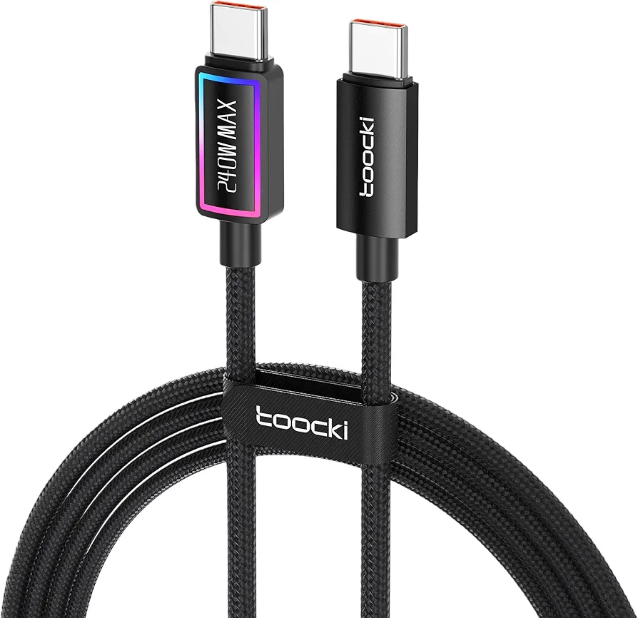 Toocki Kabel Szybkiego Ładowania USB-C PD3.1 240W, 2M